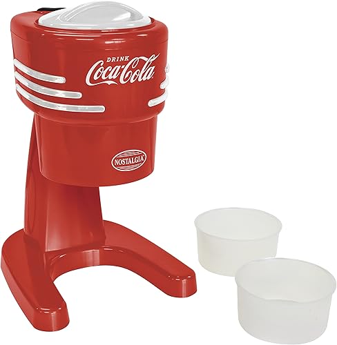 Nostalgia RISM900COKE Coca-Cola Máquina Eléctrica De Cono De Hielo Y Nieve