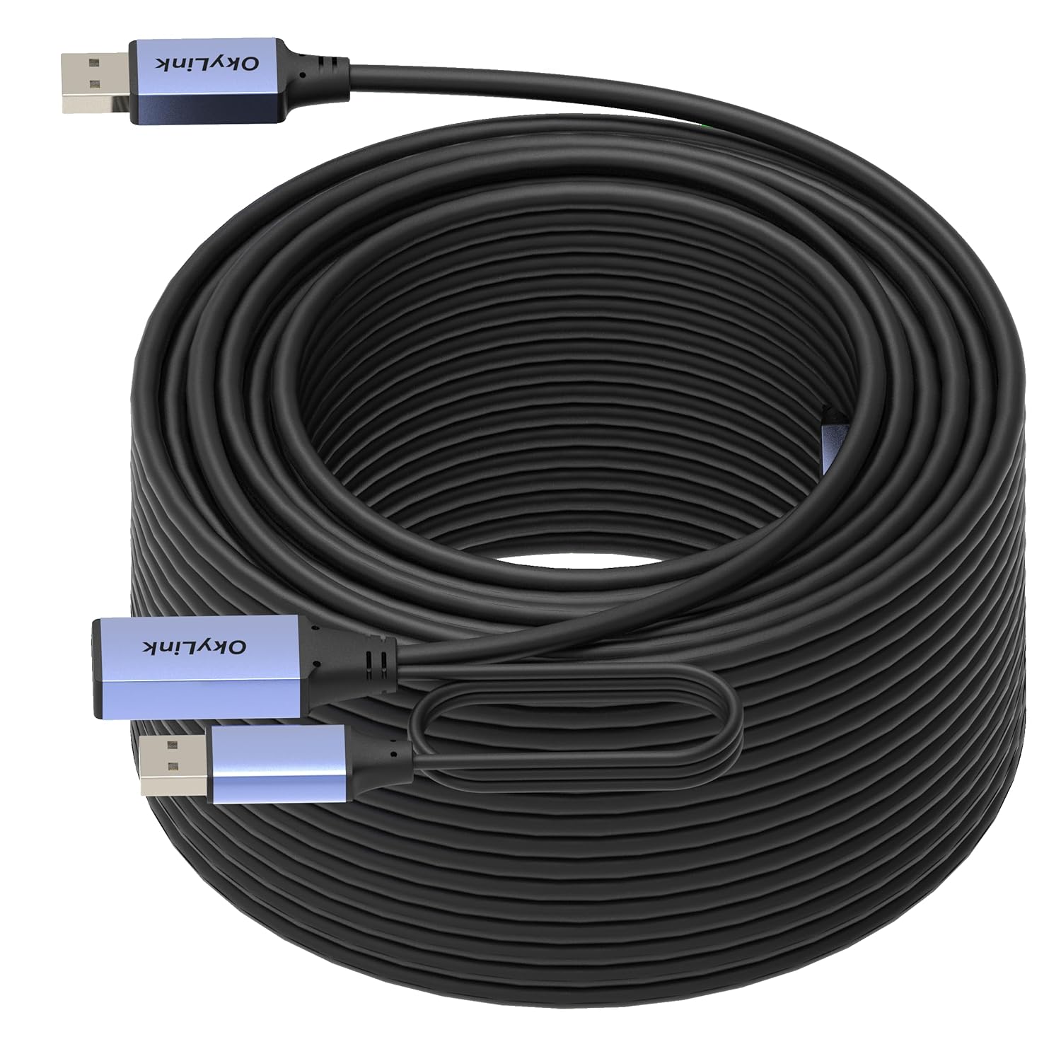 OkyLink 130ft(40M) Active USB 2.0 Extension Cable A Male to A Female 480Mbps for Printer, Mouse,Keyboard,Scanner,Camera