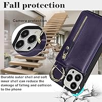 Vista 136 de Havaya Funda para iPhone 13 Pro Max y iPhone 12 Pro Max, cartera compatible con magsaf 2 en 1, desmontable magnética con tarjetero y ranura trasera