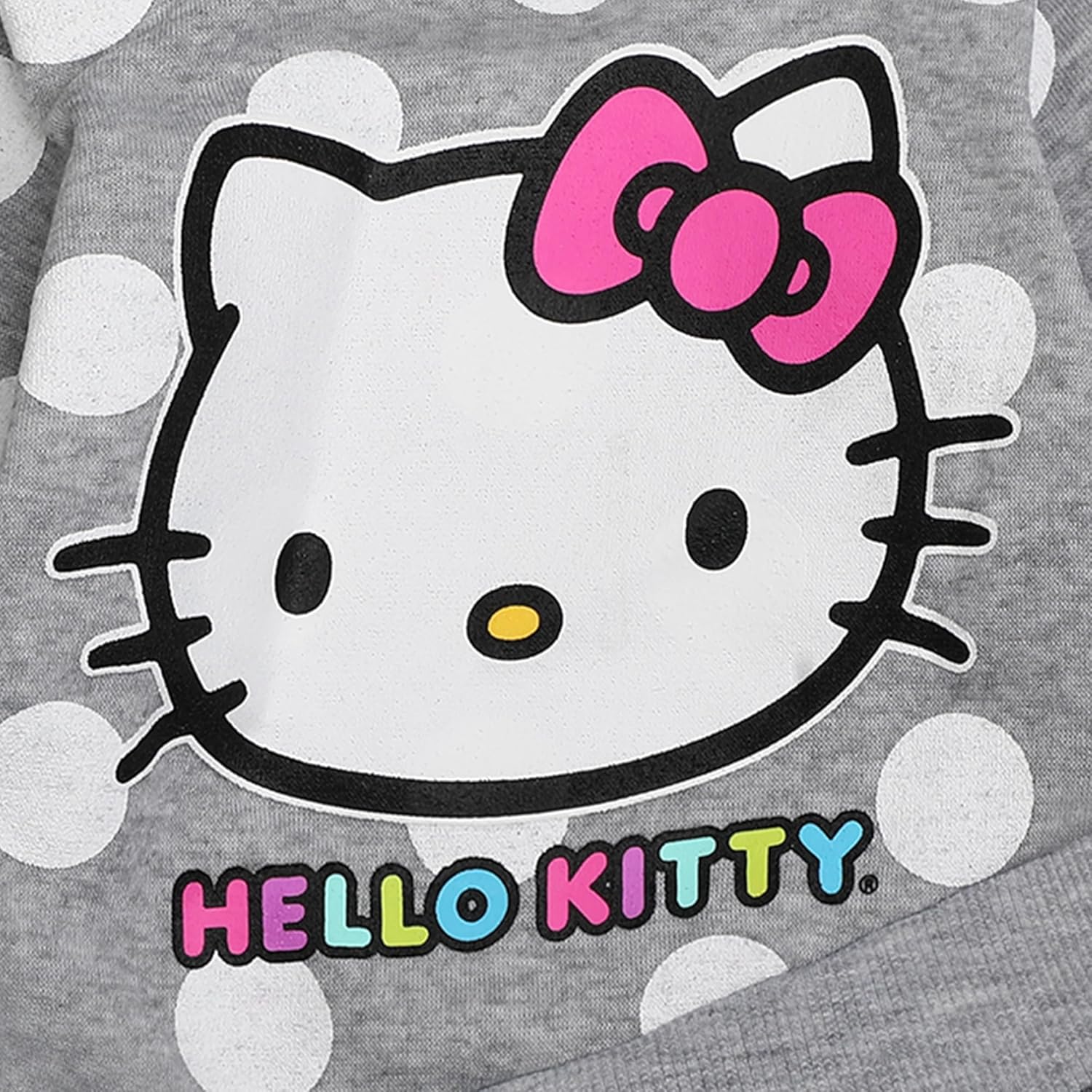 Miniatura 5 de Hello Kitty Conjunto de 2 piezas con capucha y leggings para niñas, para bebés, niños pequeños, niñas pequeñas y grandes, color grisrosa