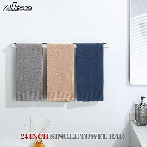 Vista 123 de Alise Toallero de baño, soporte de pared para toallas de baño, toallero para baño, toallero de acero inoxidable SUS304 de 8 pulgadas, negro mate