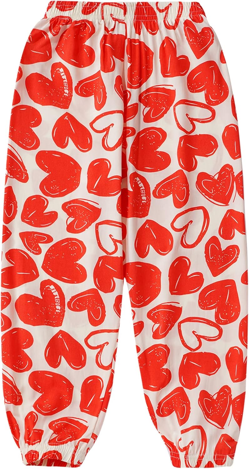 Hansber Kids Girls Yoga Trousers Bohemian Harem Pants Baggy Loose Hippie Boho Pants Dance Bottoms