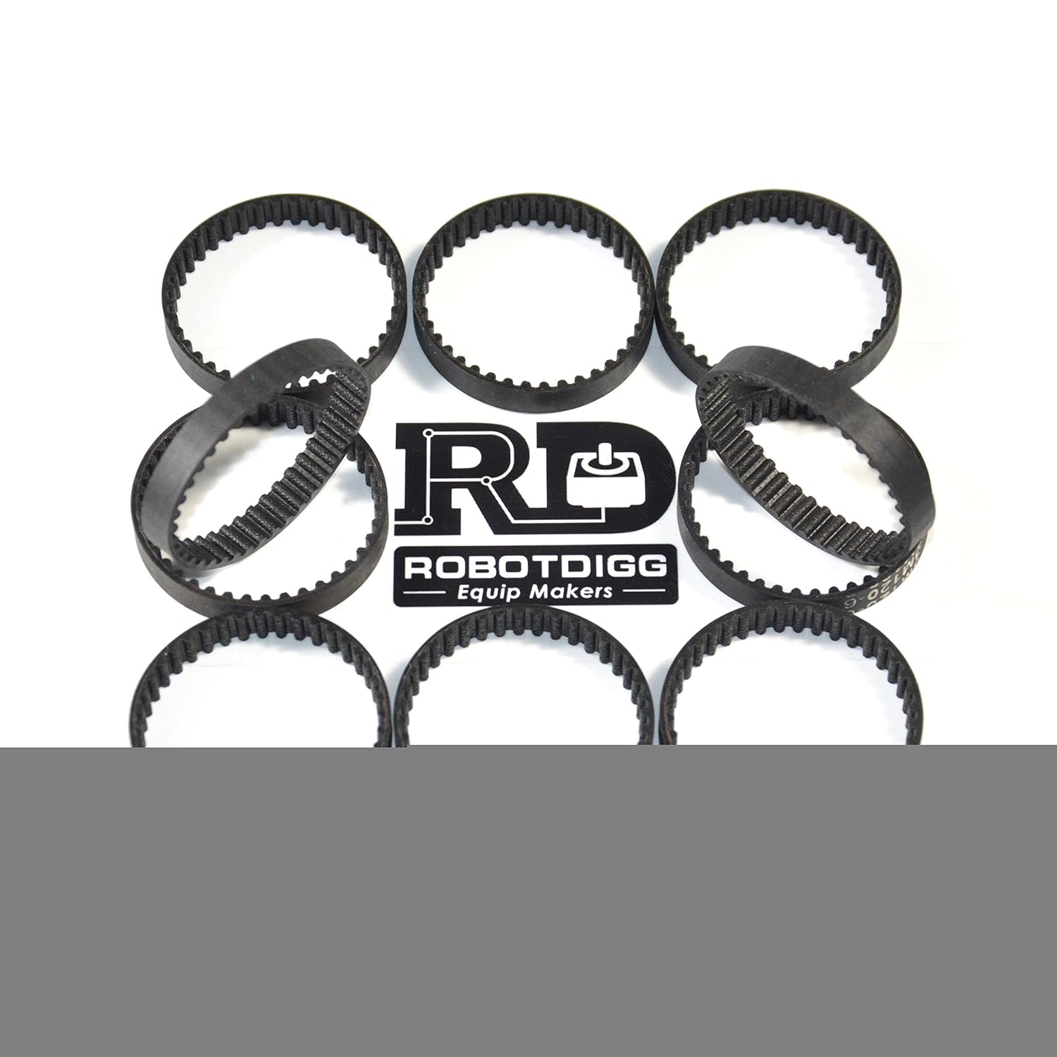 RobotDigg 135-3M-6 Endless HTD3M Belt 135mm Length 45 Teeth 3M Synchronous Belt 3mm Pitch 6mm Width HTD3M Closed Loop Timing Belt Pack of 10pcs