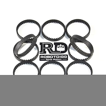 RobotDigg 135-3M-6 Endless HTD3M Belt 135mm Length 45 Teeth 3M Synchronous Belt 3mm Pitch 6mm Width HTD3M Closed Loop Timing Belt Pack of 10pcs