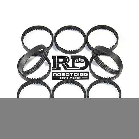 RobotDigg 135-3M-6 Endless HTD3M Belt 135mm Length 45 Teeth 3M Synchronous Belt 3mm Pitch 6mm Width HTD3M Closed Loop Timing Belt Pack of 10pcs