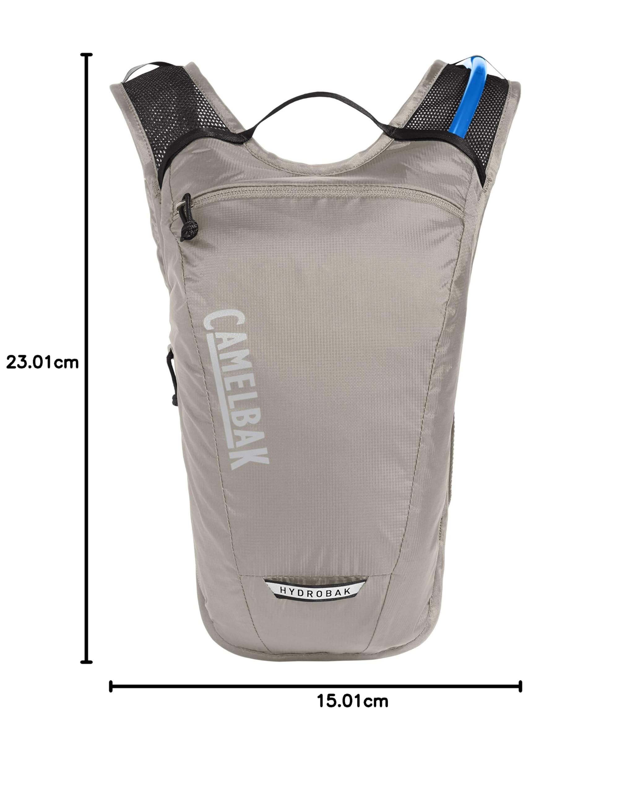 CAMELBAK Hydrobak Light Sac d'hydratation Mixte-Adulte, Noir/Argent, Taille Unique