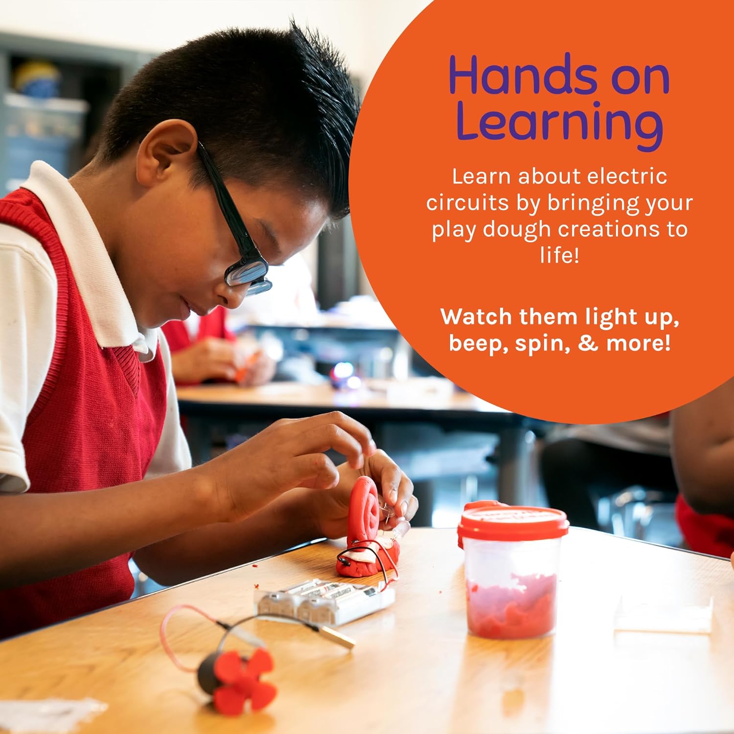 Squishy Circuits Group Kit - Explore Electrical Circuits with Play Dough - STEM Science Kits for Kids Age 8-12 - Fun and Educational for Classrooms, Camps, Libraries, Museums and More!