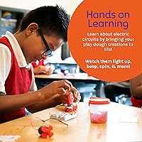 Vista 4 de Squishy Circuits Kit de grupo - Explora circuitos eléctricos con masa de juego - Kits de ciencia STEM para niños de 8 a 12 años - Diversión