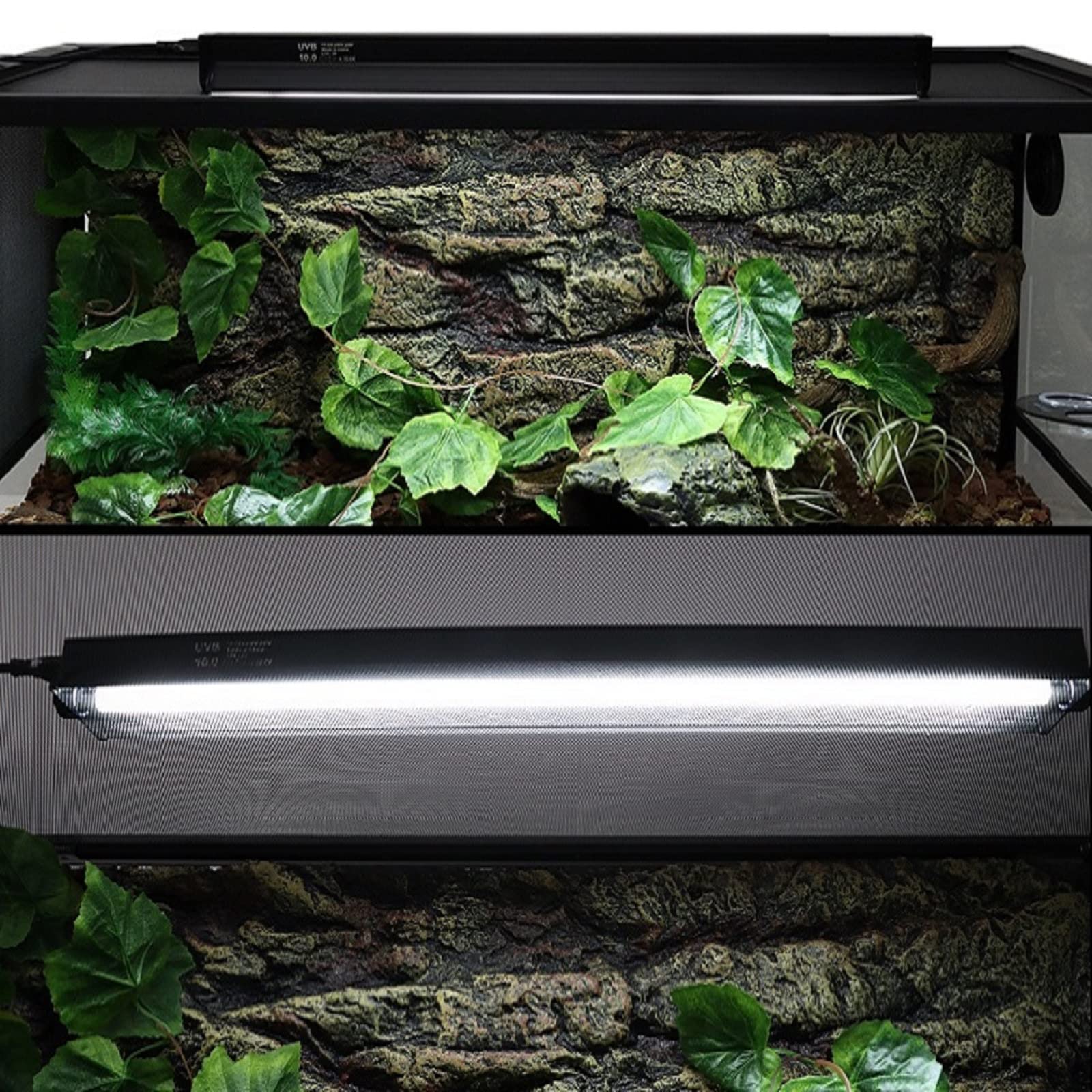 AIICIOO T5 HO UVB Beleuchtung Combo Kit Terrarium Haube mit Wüste 5.0 8W UVB T5 Lampe Leuchte Reptilien