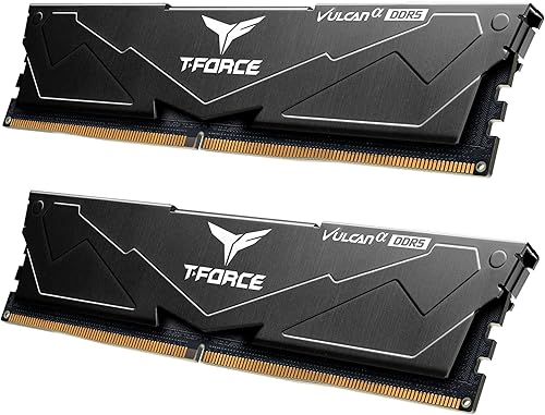 Miniatura 8 de TEAMGROUP T-Force Vulcan Alpha DDR5 Ram 32 GB Kit (2 x 16 GB) 5600 MHz (PC5-44800) CL40 Módulo de memoria de escritorio Ram (negro) Memoria
