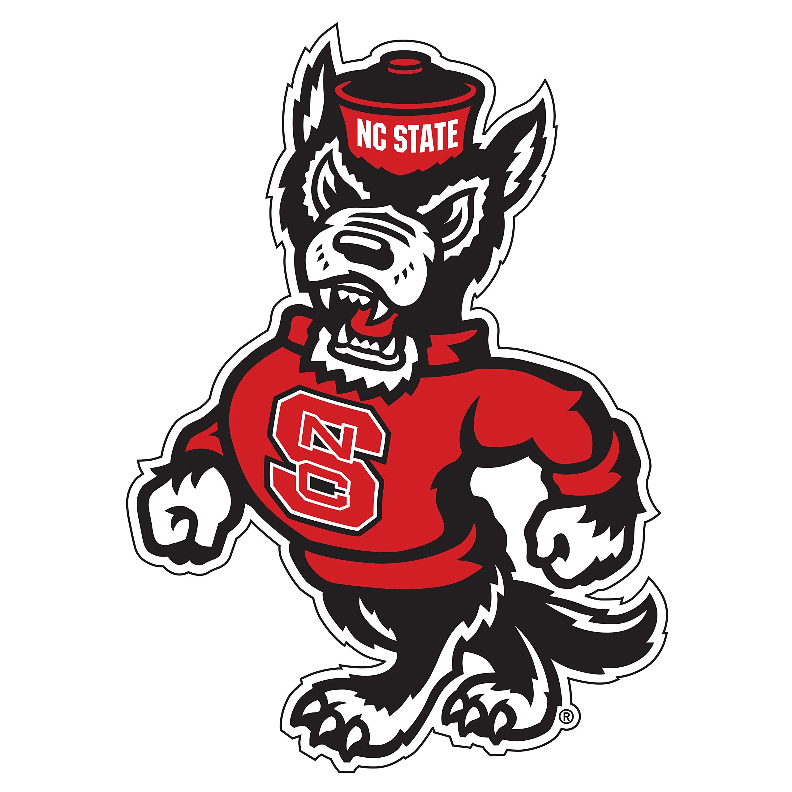 CraftiqueNC State, North Carolina State Wolfpack,Premium 3" Mascot Laminated Die Cut Cooler Cal, Coolers & Tumblers