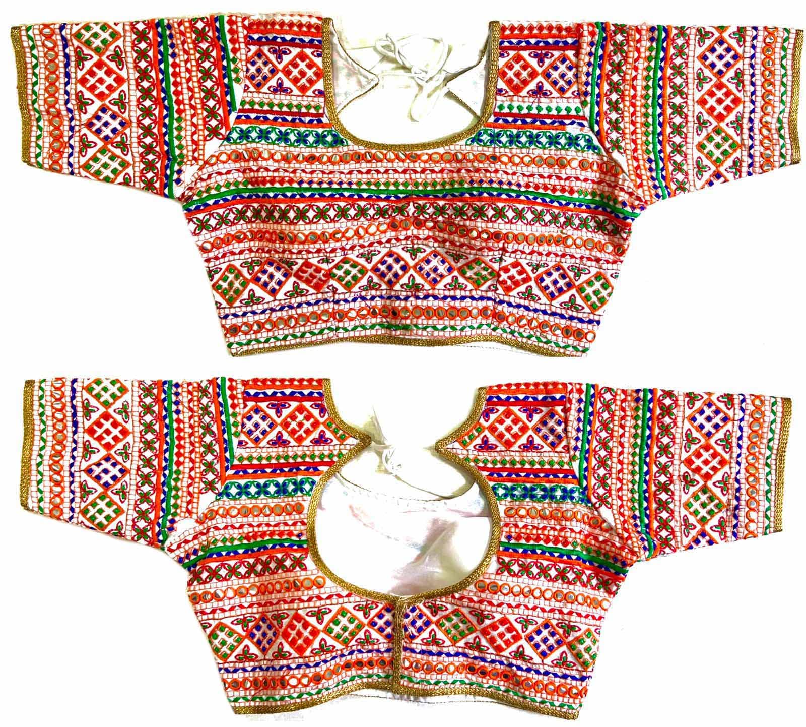 Glorenvally FabParty Wear Bollywood Readymade Indian Ethnic Saree Blouse Crop Top Choli-758