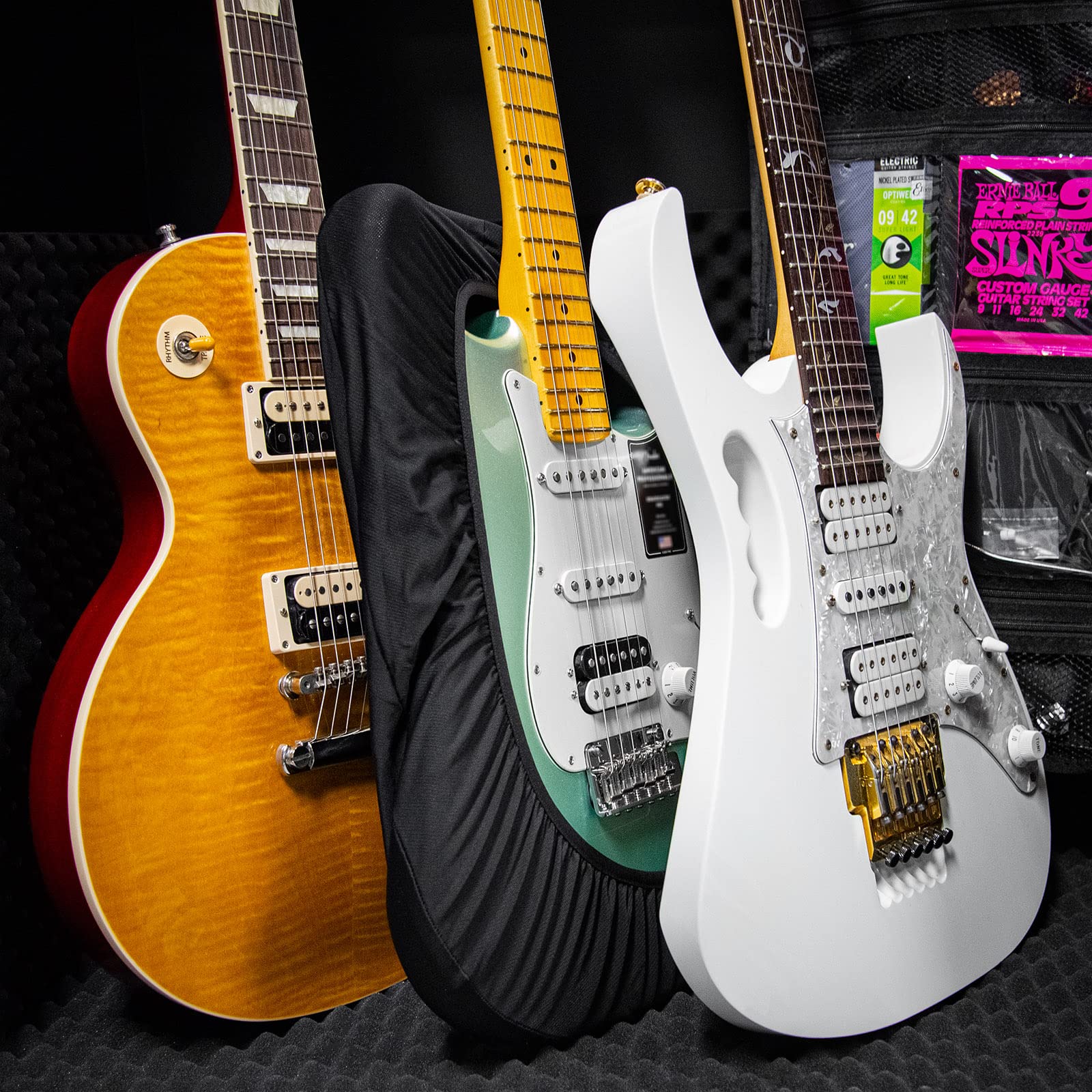 Housse de protection pour guitare musicale - Tissu extensible de qualité supérieure - Noir, Noir , Electric Guitars, Rétro