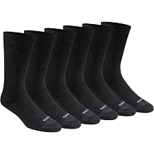 Dickies Mens Dri-tech Moisture Control Max Full Cushion Crew Socks, Available in M-xl 6, 12 Pairs