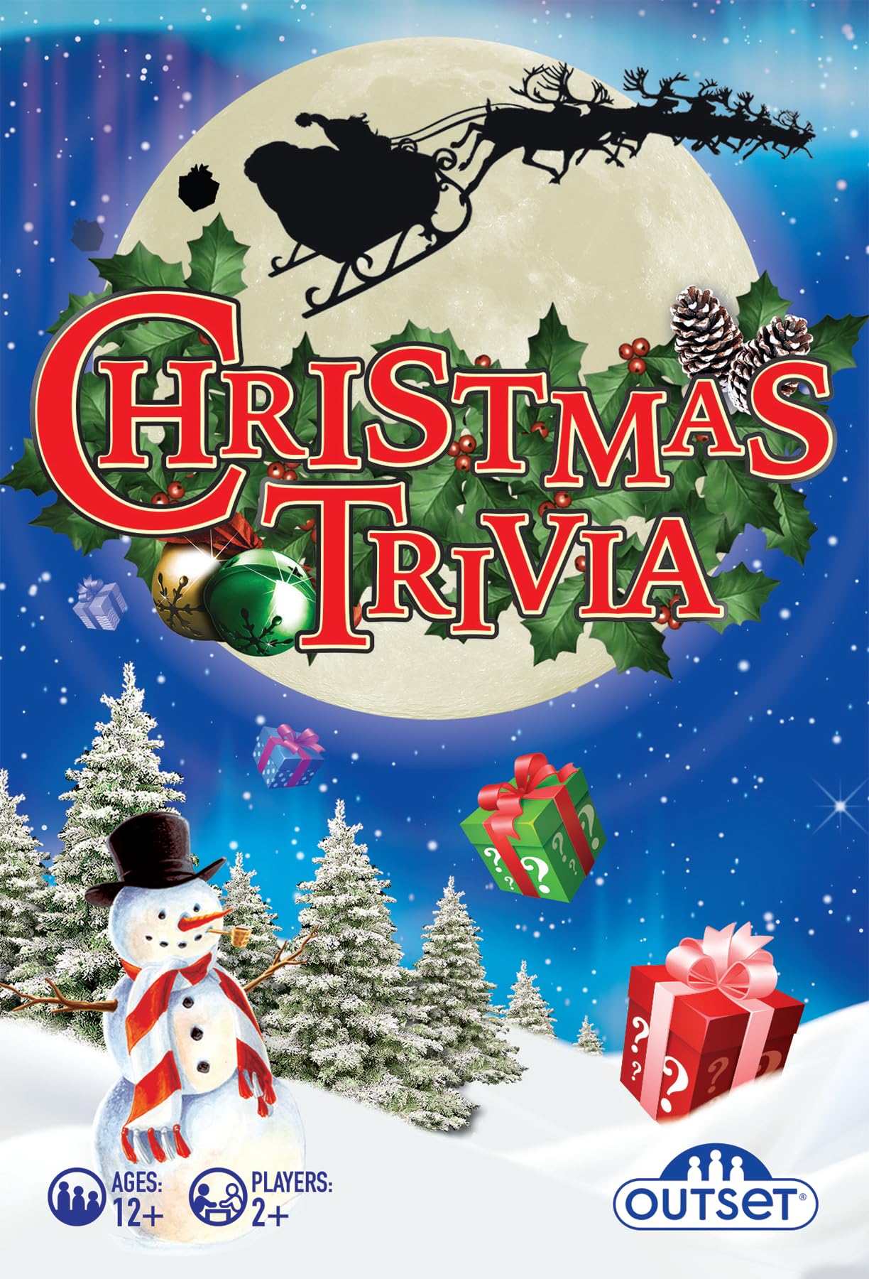 Outset Media Christmas Trivia Game, Red and Green, 11 cm x 16 cm - Image 4