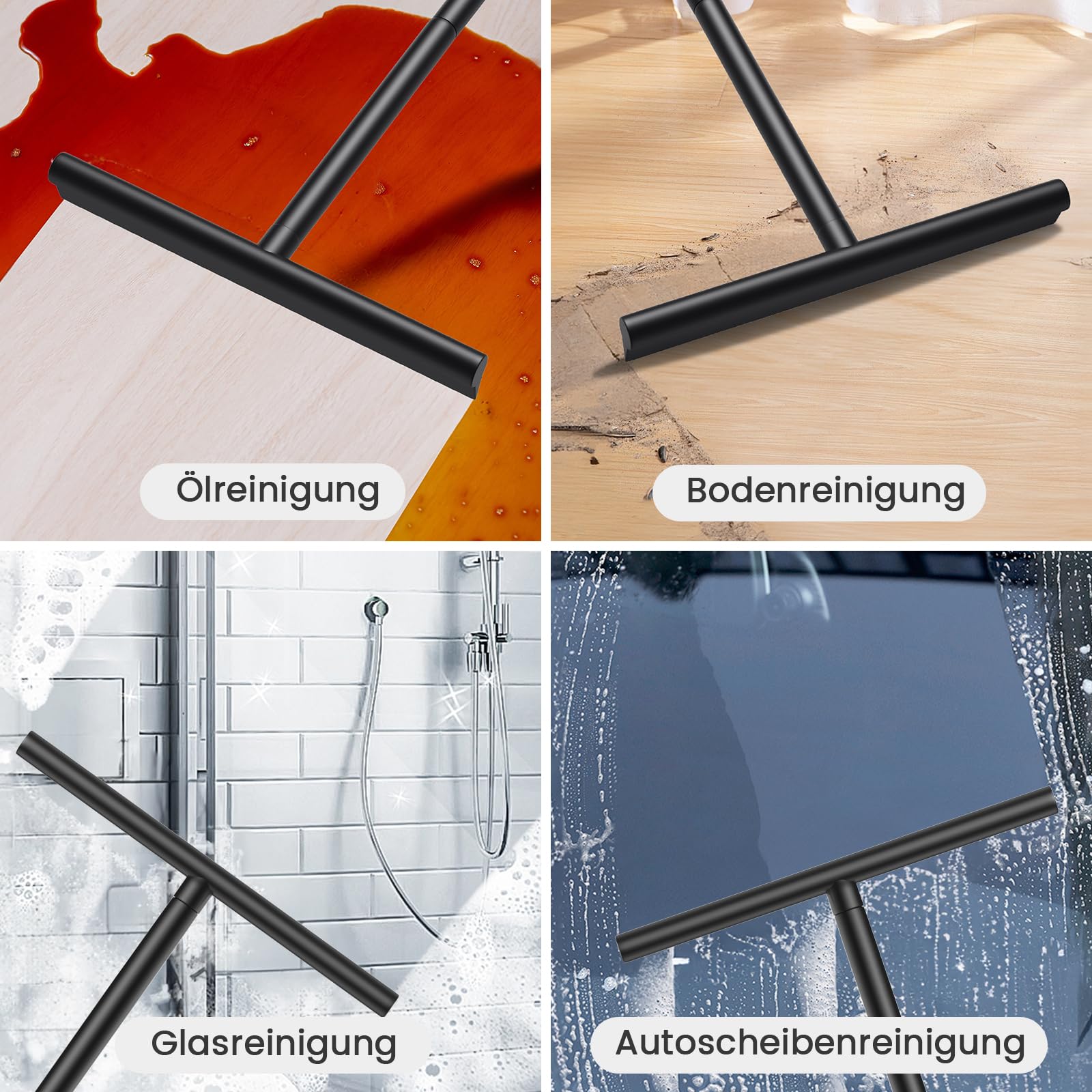 Duschabzieher 150cm - Silikon, Verstellbar, Für Glas & Fliesen