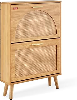 28 Entrance Shoe Storage Ideas For A Clean, Welcoming Entryway 155 VEVOR Shoe Cabinet with 2 Flip Drawers, Shoe Storage Cabinet for Entrywa...