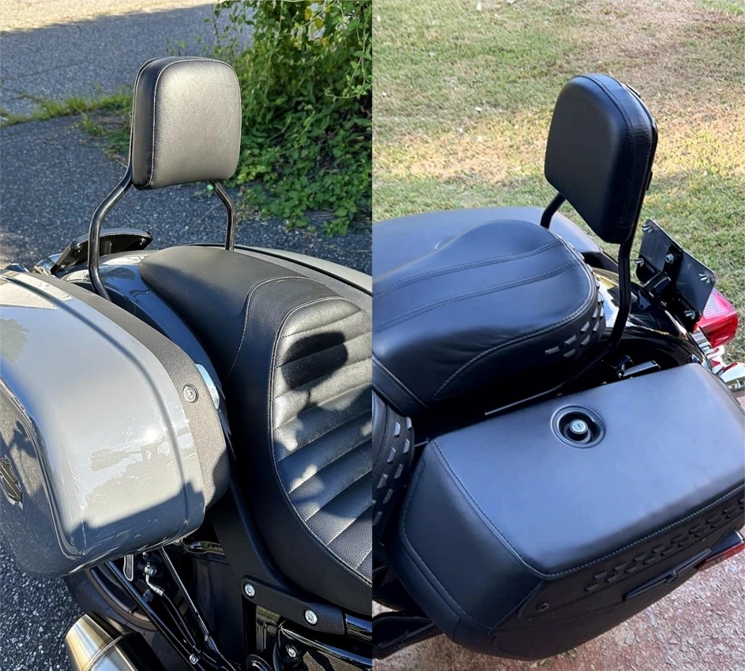 drążek Sissy z bagażnikiem Pasuje do Harley Softail Low Rider S ST 2018-2025 Sissy Bar oparcie Pad motocykle tylne wsparcie pasażera(Style B)