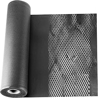 164 Feet x 15 Inches Black Honeycomb Paper, Recyclable Cushioning Kraft Packing Materials, Honeycomb Cushioning Wrap Rolls for Moving Breakables, Valuables, Shipping, Gift Wrapping