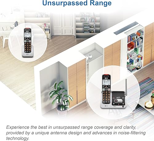 Miniatura 2 de ATT BL102 DECT 60 - Teléfono inalámbrico para el hogar con contestador bloqueo de llamadas anuncio de identificación de llamadas asistencia de audio