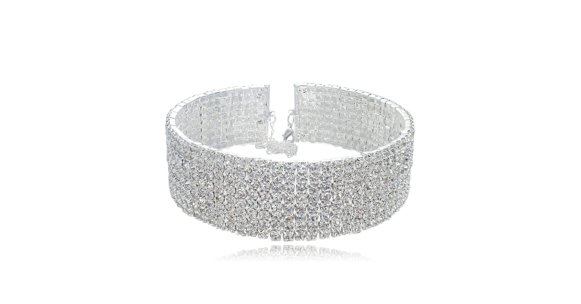 Amazon.com: Janefashions 8-row Eight Rows Clear White