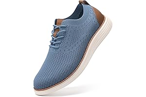 Men's Breathable Lightweight Blue Sneakers Casual Walking Shoes