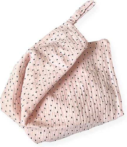 Miniatura 4 de LeylAri Manta de seguridad Lovey de muselina orgánica soporte para chupete fabricada en Estados Unidos rosa orquídea