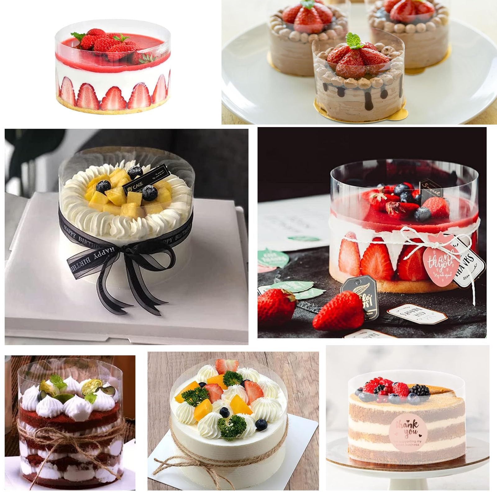 Rotolo Acetato Per Torte 25 Cm X 10 M - Collare Per Decorazione Torte Mousse E Dolci - Trasparente E Alimentare - Foto 9