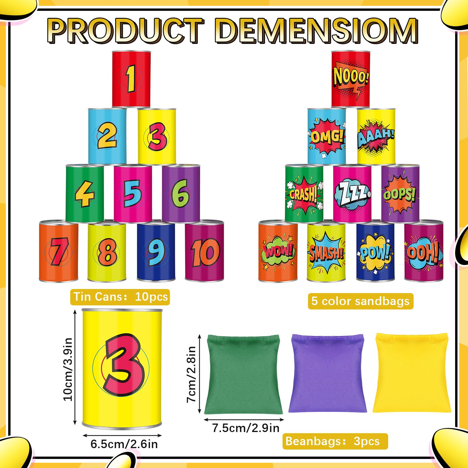 Plastic Can Bean Bag Toss Set - Ready-to-Use Carnival Game! – Carnival Savers