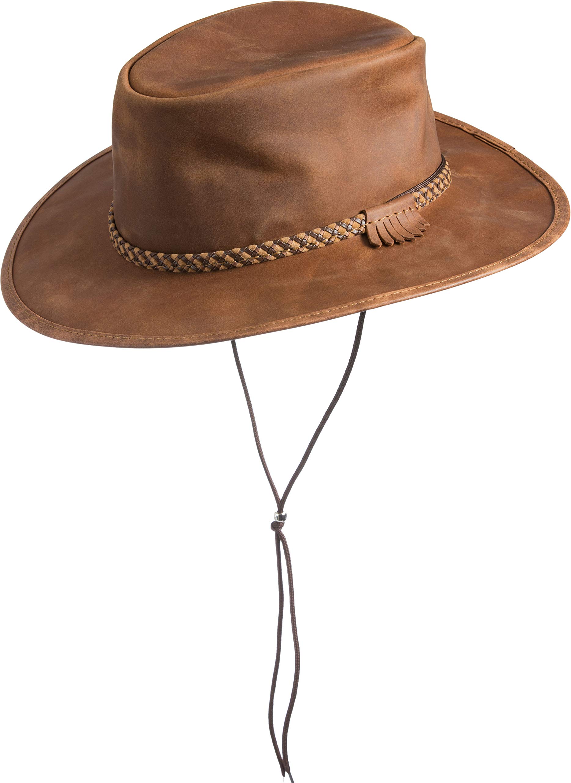 Rancher Crushable Oiled Leather Cowboy Hat Copper  display picture 1