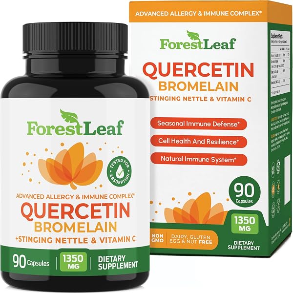 ForestLeaf Quercetin 500mg with Bromelain and Vitamin C