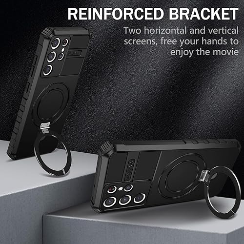 Miniatura 5 de Funda magnética para iPhone 13 Pro Max compatible con MagSafe con funda de cámara y protector de pantalla antihuellas dactilares antiarañazos