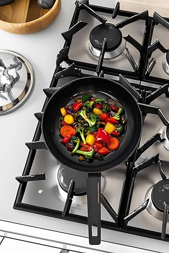 Miniatura 7 de IKO Black Label - Sartén de cerámica antiadherente, ollas y sartenes de cocina, ecológicas y aptas para lavavajillas, 100% libre de