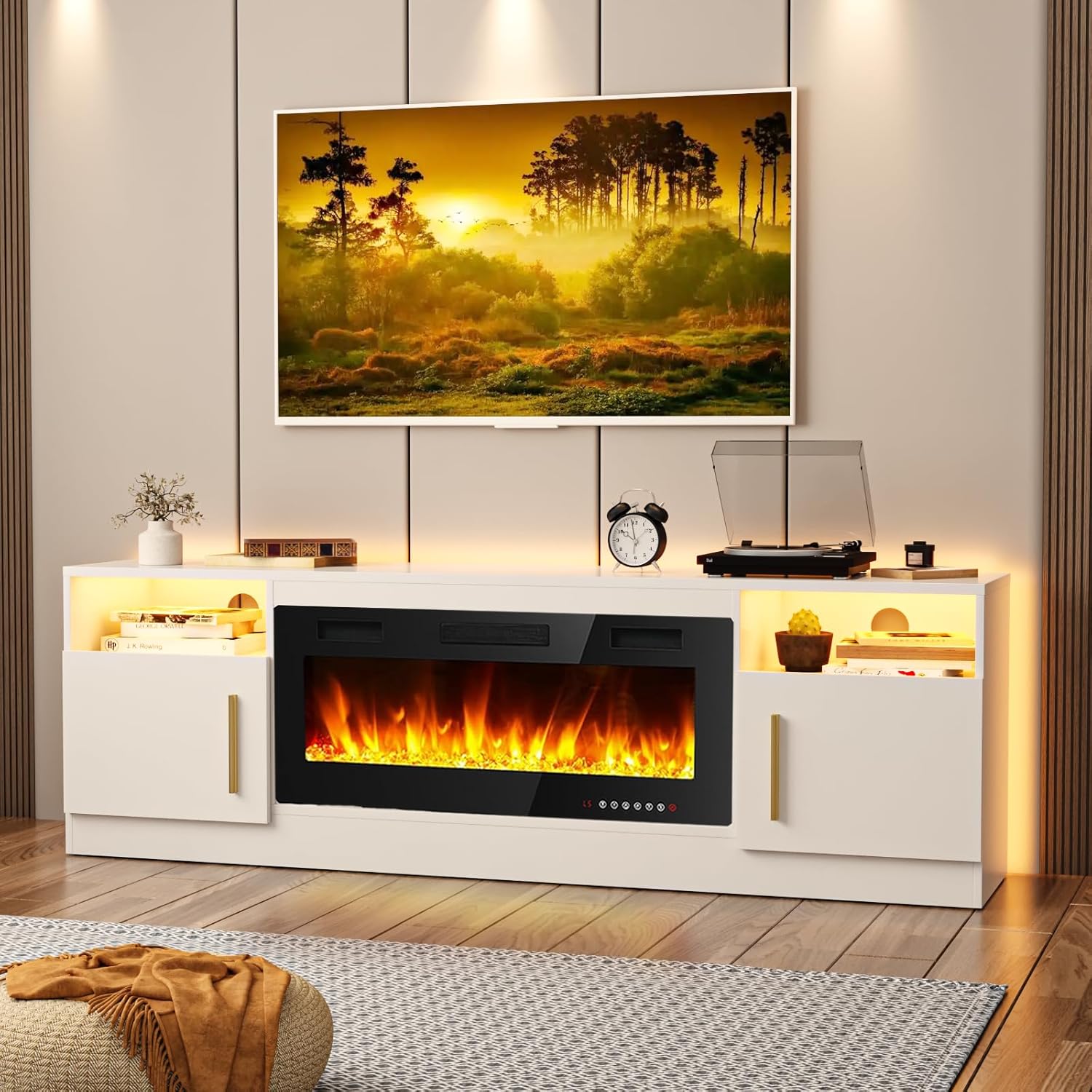 Amazon.com: TAVATA Fireplace TV Stand Entertainment Center with 36 ...