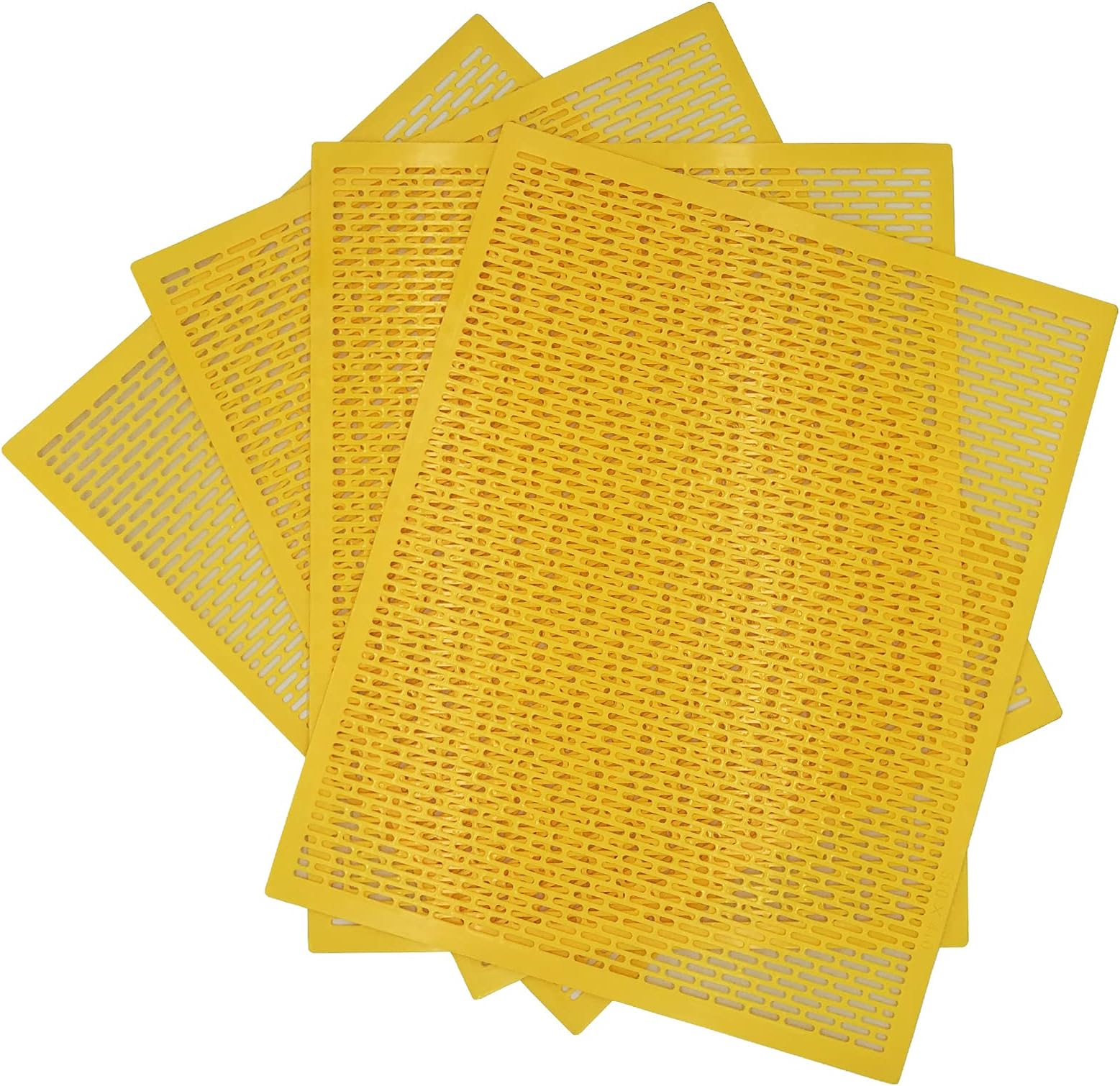 Beekeeping 10 Frame Queen Excluder -, 4PCS, Queen Bee Excluder, Beekeeping Tools Fits for 10 Frame Langstroth Hive, Separating Queen Bee from The Honey Making Area (10frame(Elliptical Hole))