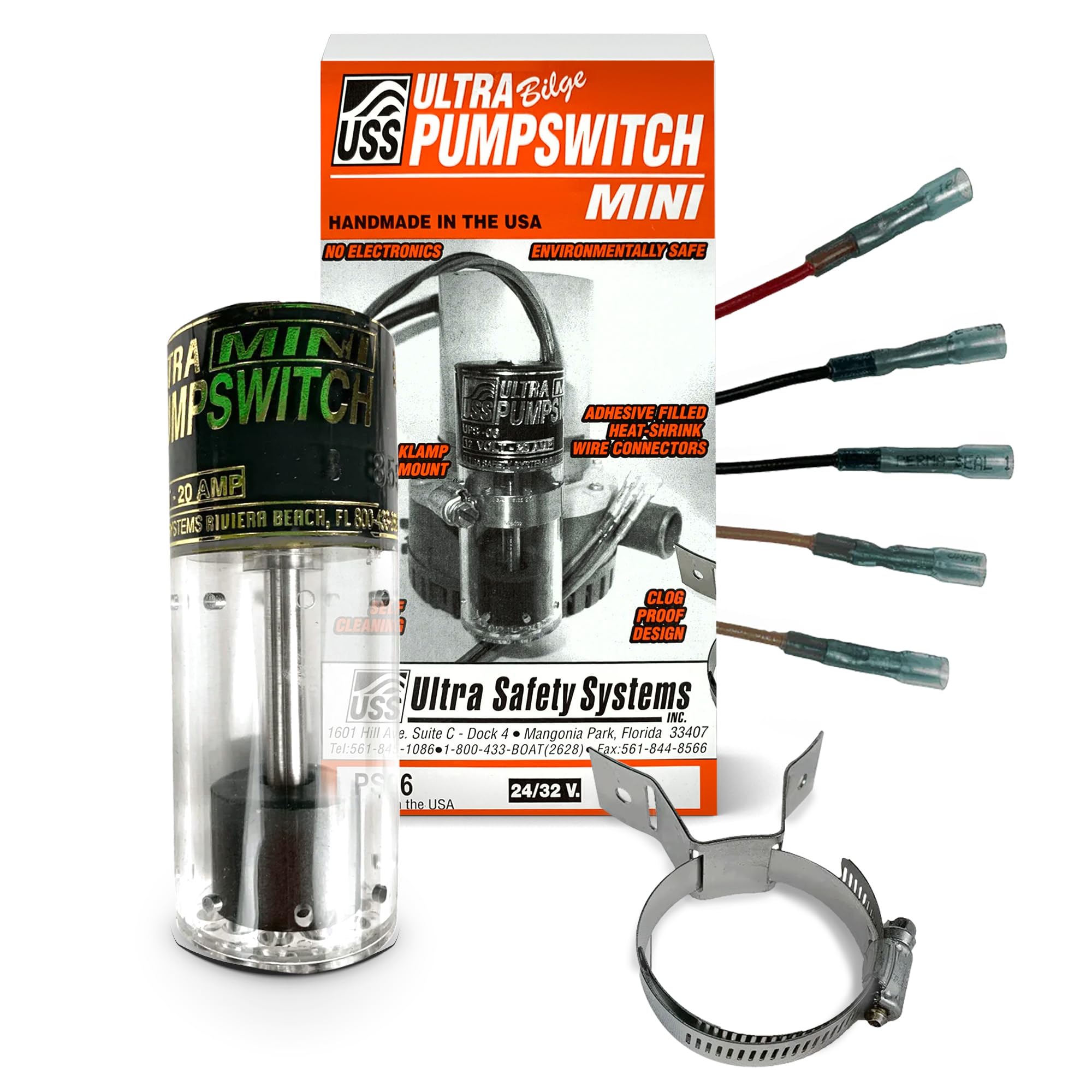 Ultra Safety Systems Pump Switch Mini UPS-06-12 V Interruptor de