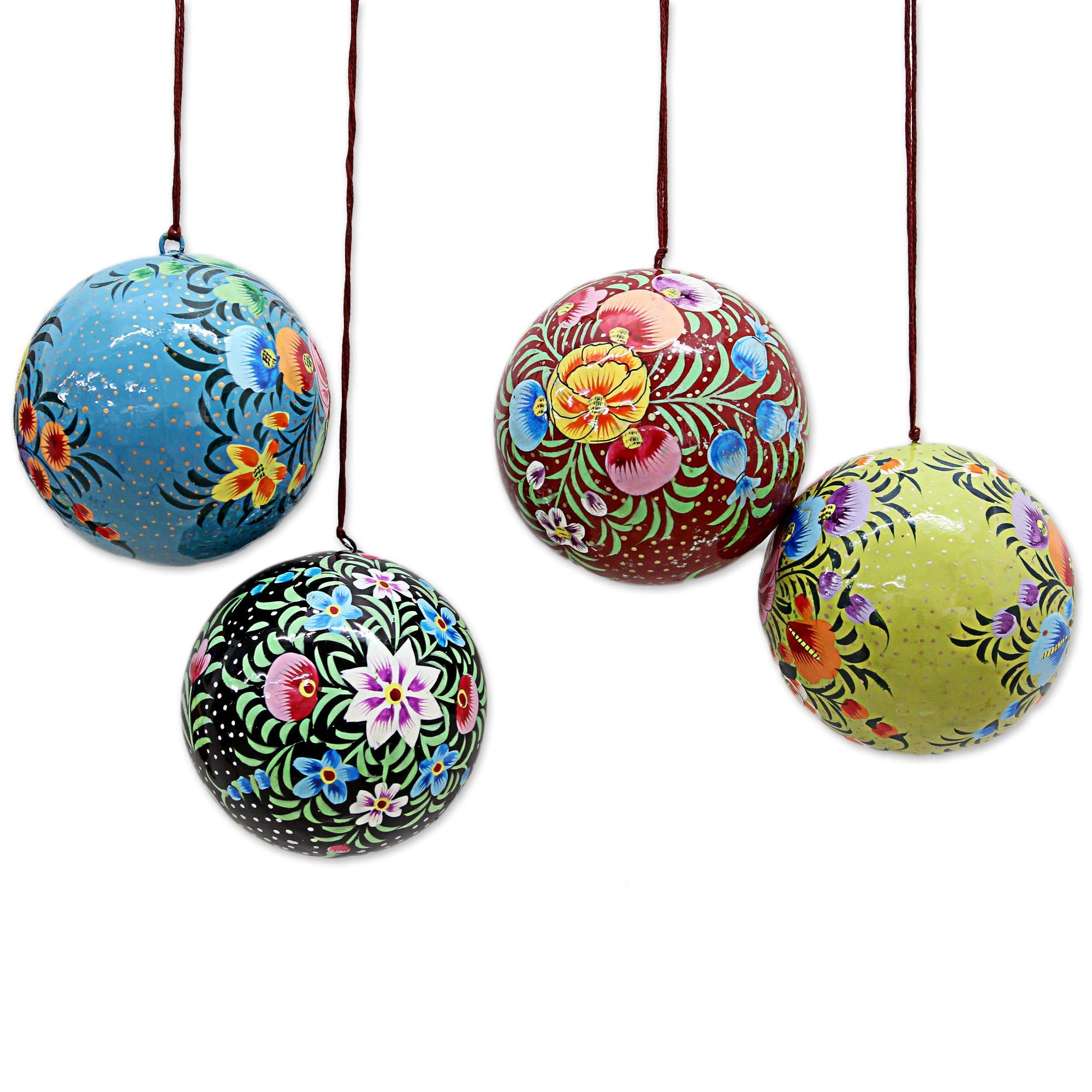 Décorations chameau en papier mâché Novica fait main lot de 4
