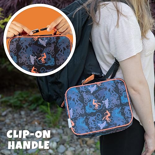 Miniatura 3 de Lonchera térmica duradera, lonchera reutilizable, cubre de manera segura tu Bento Box, compatible con Bentology Bento Box, Bento, Kinsho, Yumbox, 8