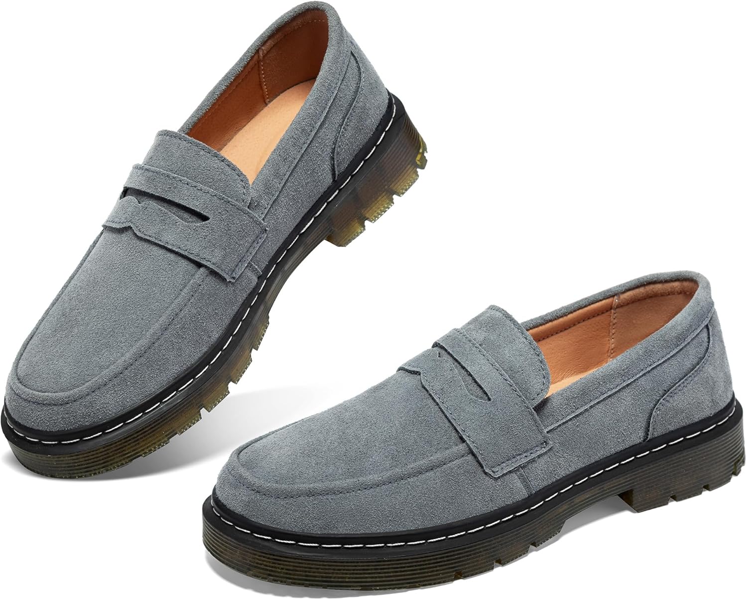 Women's Suede Penny Loafer Comfort Driving Moccasins Casual Slip-Ons Loafer Flats Fashion Women Business Work Shoes