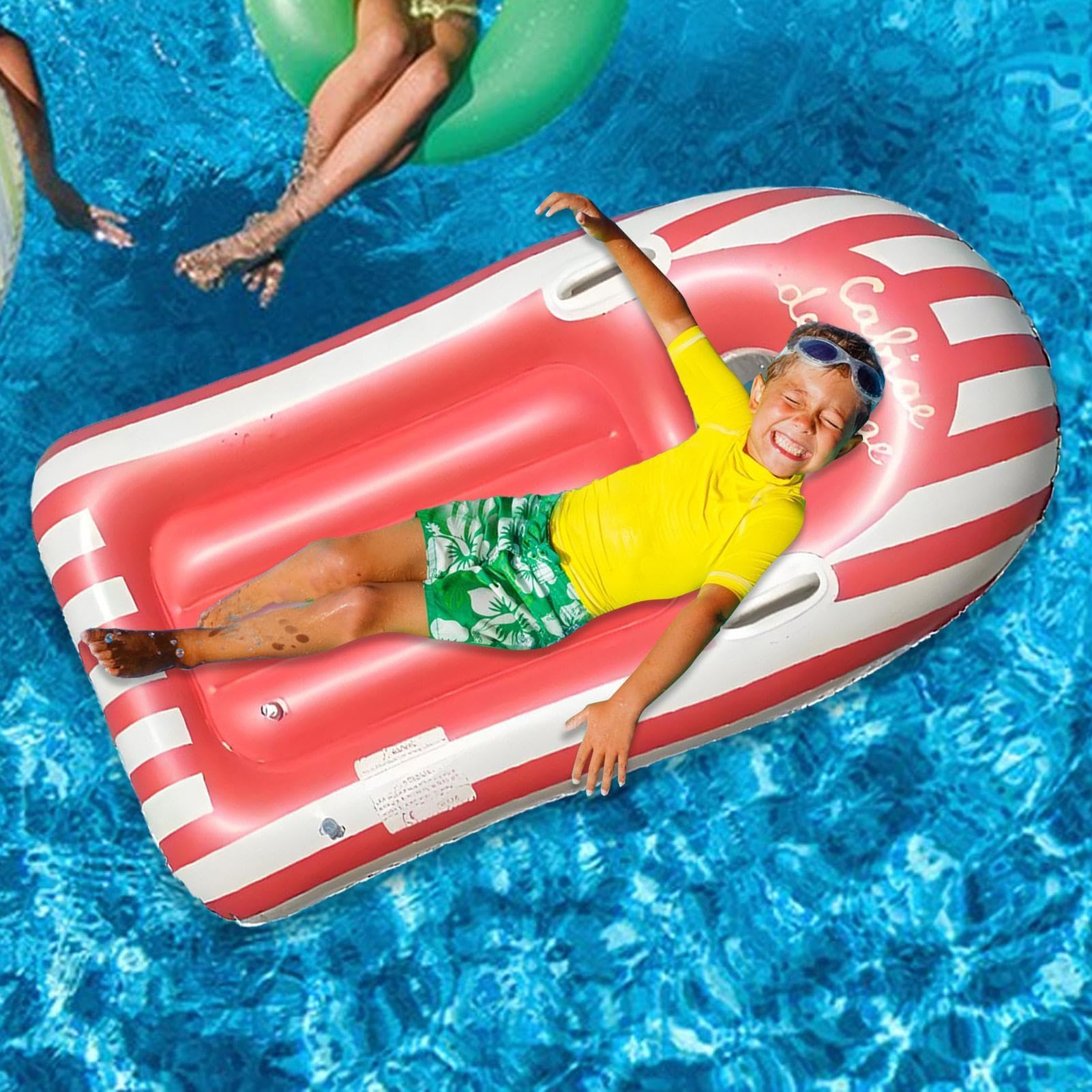 Nadmuchiwana deska do - Przenośna pływająca nadmuchiwana deska z uchwytem | Gry plażowe dla | na basen, jezioro, surfing lato podróże i wakacje chwile w grach i zajęciach sportowych