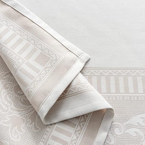 Miniatura 7 de MANGATA CASA Mantel rectangular Mantel de algodón lavable impermeable y resistente a las arrugas, mantel de tela decorativa para mesa de comedor,