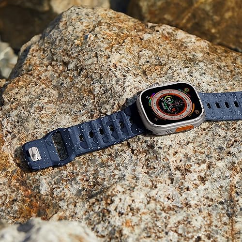Miniatura 5 de Correa deportiva compatible con Apple Watch Ultra 2 Band de 1.929 in 1.811 in 1.772 in 1.732 in 1.654 in para hombres, correas de silicona suave