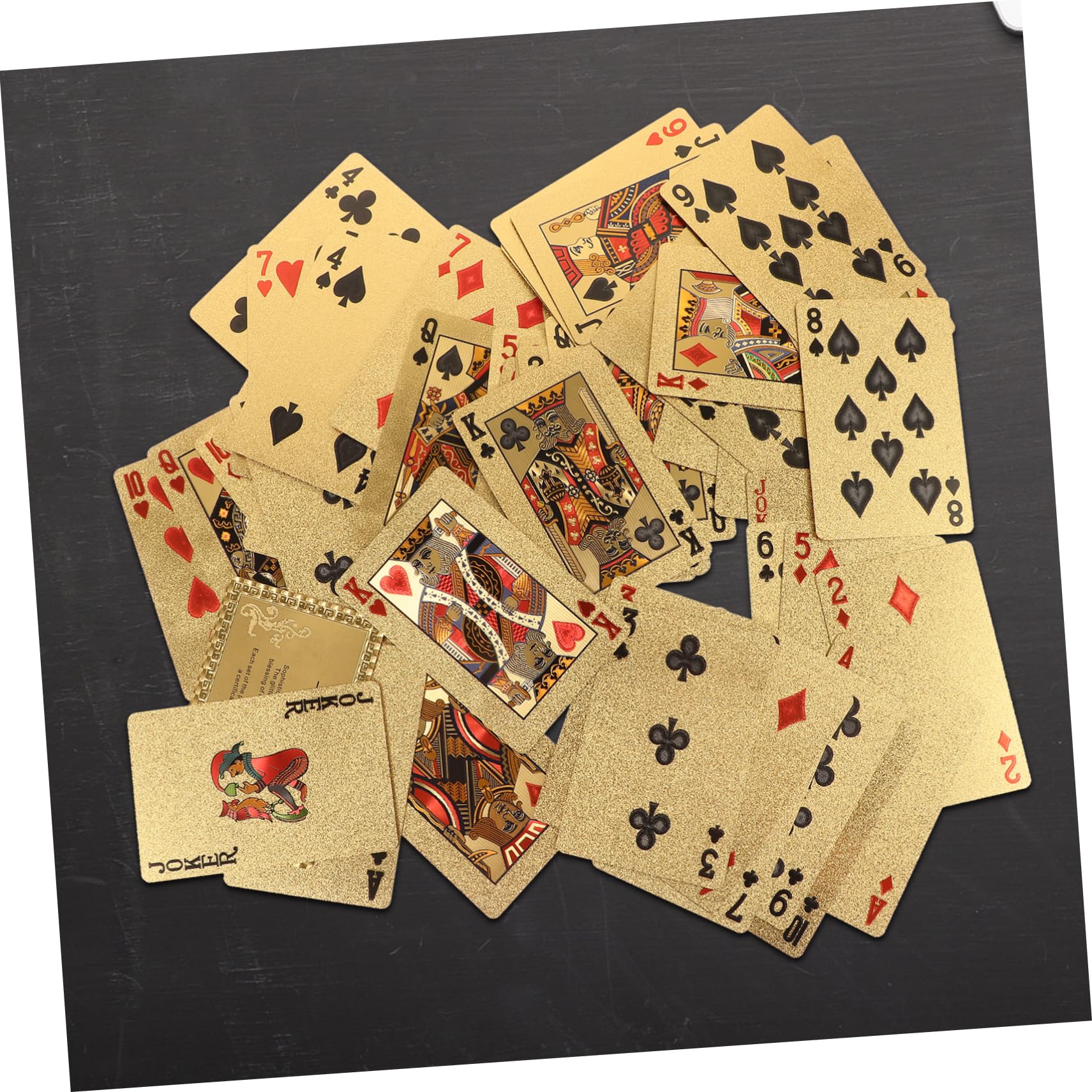 TOYANDONA 5paquetes Cartas De Póker De Laminado Baraja Portátil y Resistente para Fiestas y Entretenimiento para Mesa