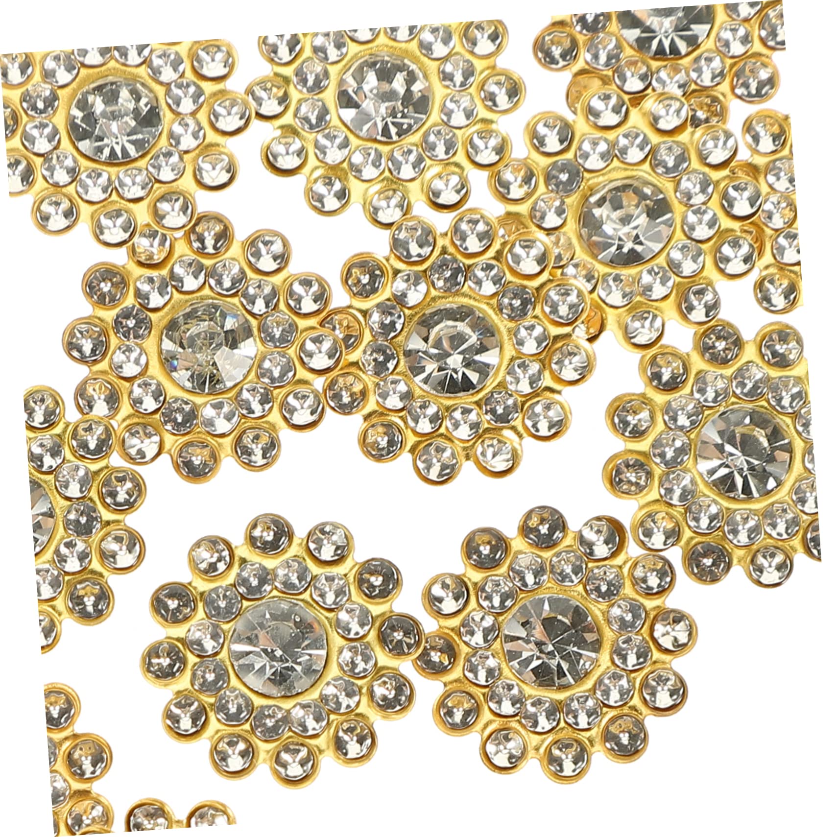 STOBOK 5pezzi Fiori Di Flatback Per Fai Da Te Di Strass Decorativi Per Abbellire Abbigliamento Accessori e Inviti Di Nozze Sunny Flower Design Per Creazioni Artigianali