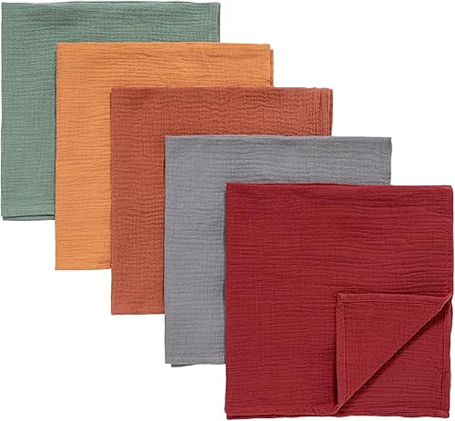 Mantas de muselina para envolver a los eructos neutros, para niños y niñas recién nacidos, paquete de 5 envolturas transpirables y agradables a la