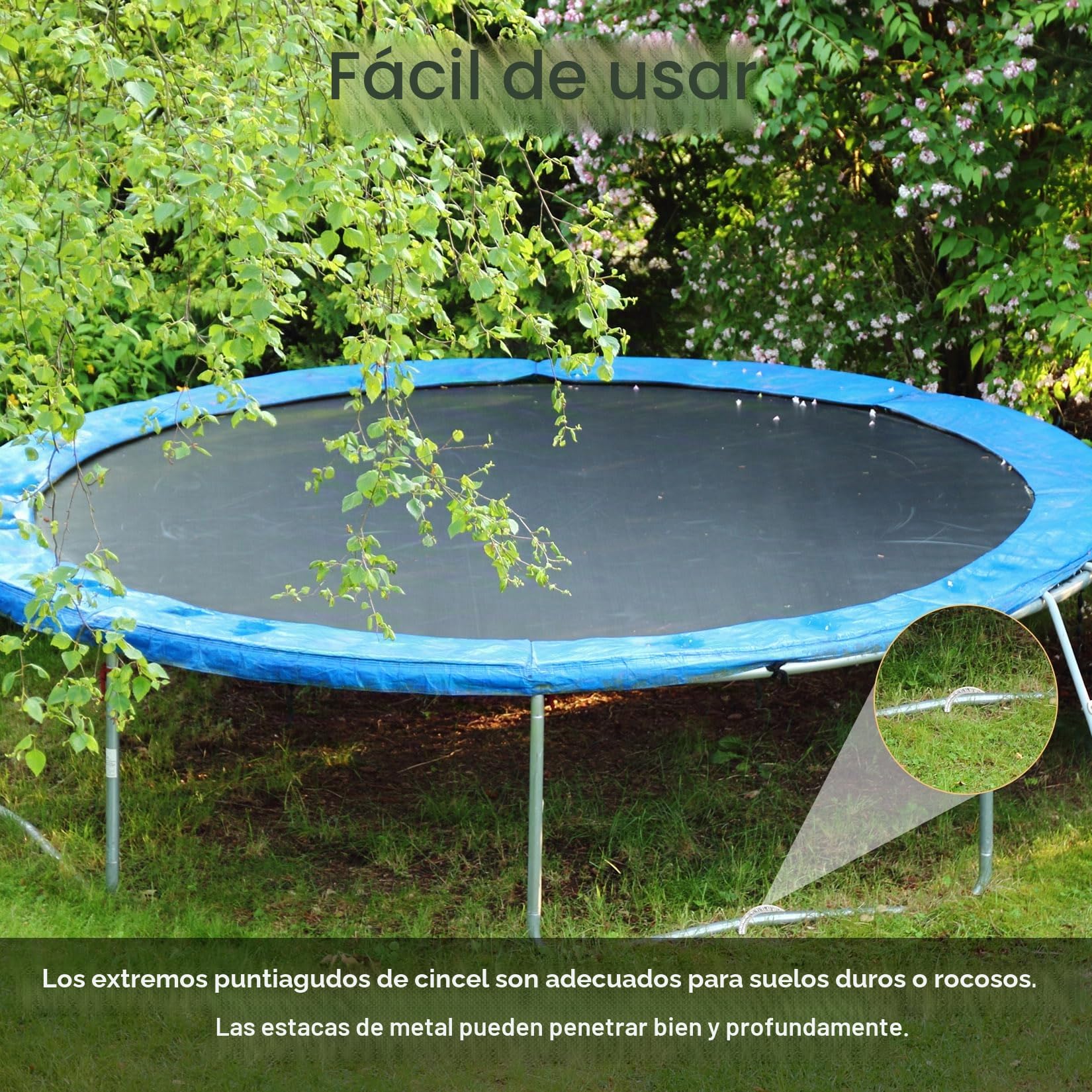 5 Pcs Estacas de Tierra, 30cm Clavijas de Anclaje al Suelo, Anclaje de Acero para Suelo en Forma de J, Estacas de Carpa Trampolines para Jardín Tiendas de Campaña Valla Toldos