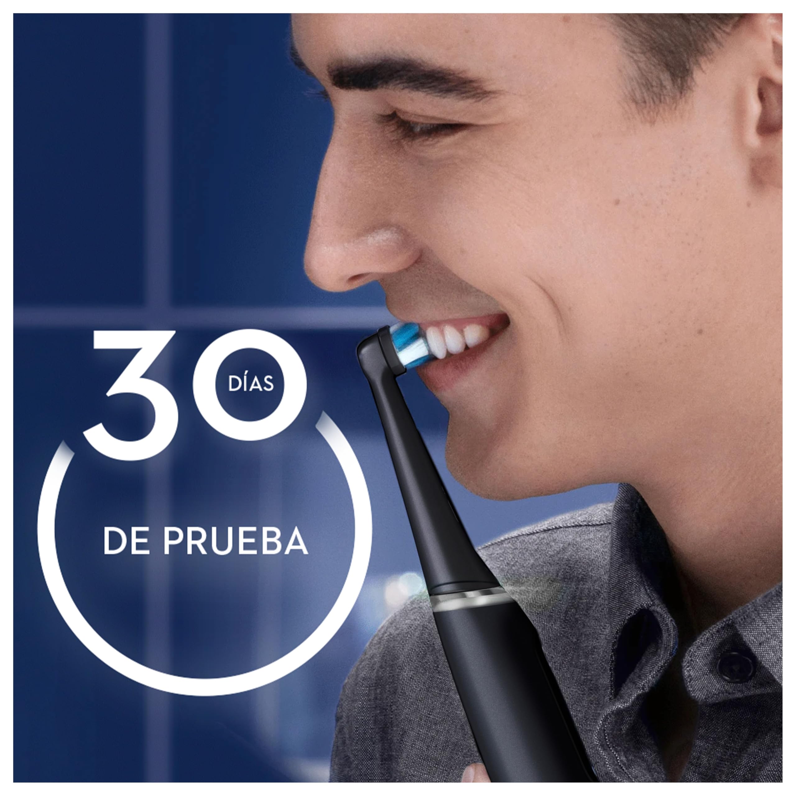 Oral-B iO 6N Cepillo de Dientes Eléctrico con 5 Cabezales, Negro | Cepillo Dental con Estuche de Viaje, Recambios Ultimate Clean, Portarrecambios, 5 Modos de Cepillado