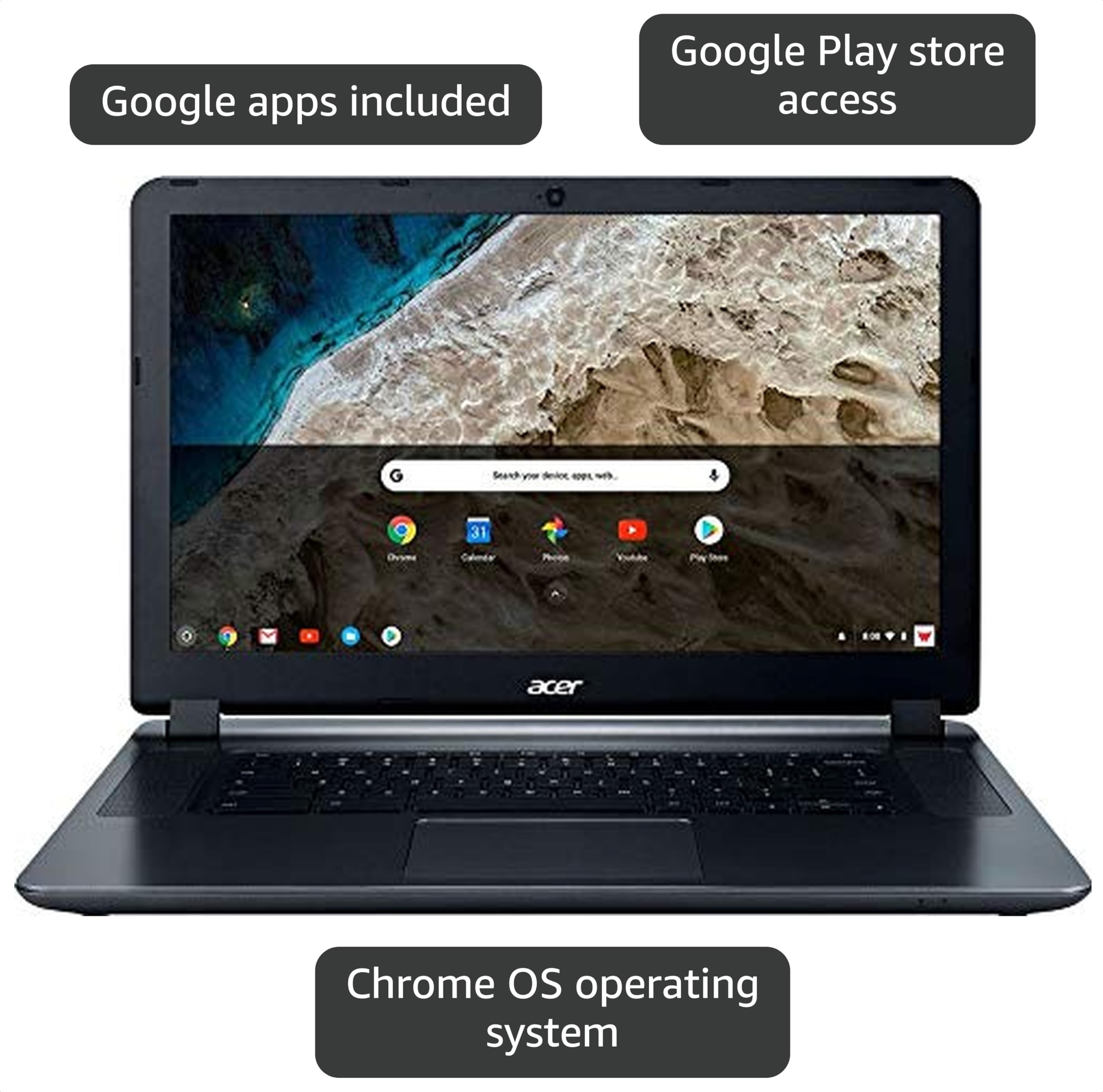 Amazon.com: acer Chromebook 15 CB3-532-C8DF, Intel Celeron N3060