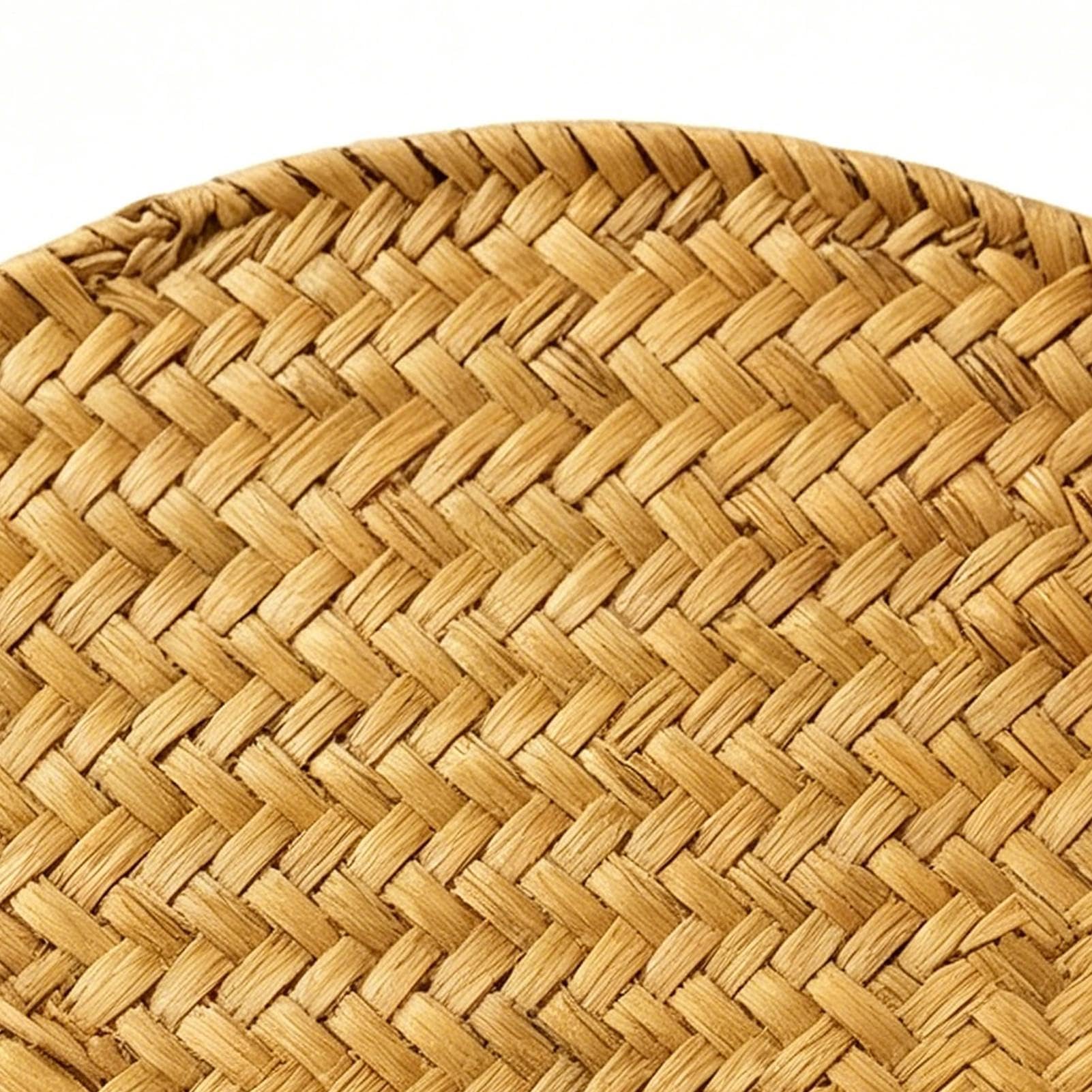 Set di 4 tovagliette in tessuto naturale, antiscivolo, 33 cm, 4 pezzi