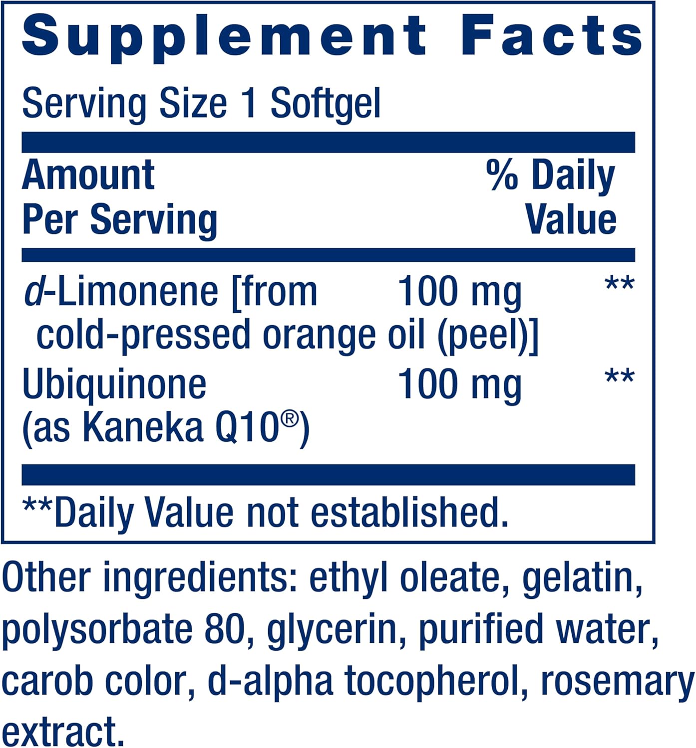Life Extension CoQ10 (Ubiquinone) with d-Limonene – Heart Health, Fight General Fatigue, Better Absorption – Gluten-Free, Non-GMO – 60 Softgels - Image 3